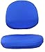 Anawakia Housse pour chaise de bureau - Housse élastique lavable - Housse de siège pour ordinateur - Housse universelle pour chaise de bureau - Bleu