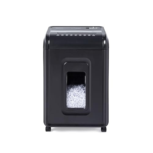 Image of Amazon Basics 18 Sheet Micro Cut Paper, CD, and Credit Card Shredder, Black