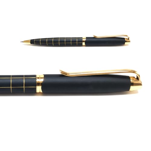 Image of Kajri Gifts Customized Pen With Name Luxury Ballpoint For Signature Customised Pen With Name Black And Gold Body Personalized Gift For Professionals And Corporate (Black Royal Check)