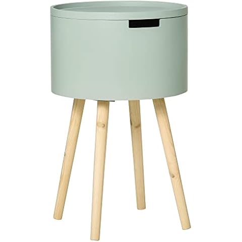Mesa Auxiliar HOMCOM Verde Cover