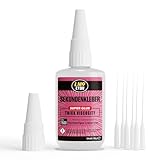 Universalkleber Sekundenkleber Extra Stark Transparent 50g Dickflüssig, Superkleber für 3d Druck PLA Keramik Schuh Holz Plastik Modellbau Wasserfest, Alleskleber für Leder Metall Stein Kunststoff