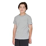 Tシャツ キッズ 半袖 丸首 綿100% ワンポイントロゴ刺繍 バインダーネック ショートスリーブポケット ベーシック CK-Z303-090-80