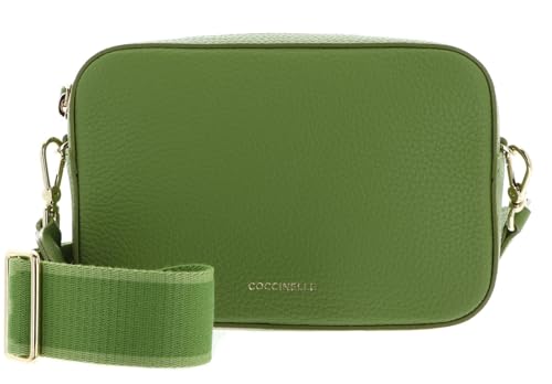 Sac à épaule bandoulière Tebe Coccinelle petit format cuir vert
