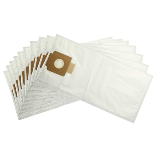 vhbw 10x bolsa compatible con Kärcher T10/1 Professional aspiradora - vellón micro, 7 L, 55 cm x 24,7 cm blanco