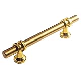 MoSundi Maniglia a T in acciaio inox per porte, armadi, cassetti, colore oro, 100 mm, 150 mm, 200 mm, 250 mm, 300 mm, impermeabile, antiruggine, per uso esterno e interno