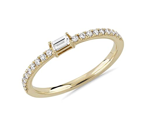 Demi bague éternité en plaqué or 18 carats et pierres pour un éclat intemporel