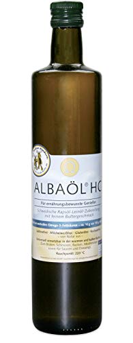 ALBAÖL HC - schwedische Rapsöl-Leinöl-Zubereitung mit Buttergeschmack 750ml 4er Pack (4 x 750ml Flasche)