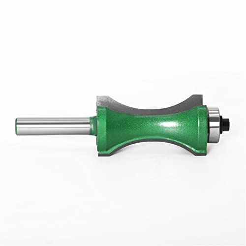 Pangyoo PYouo-Best Router bit 8mm Shank Half Round Bit, Convex Edging Bits for Wood End Mill Woodworking Tool Industrial Grade Milling Cutter Durable Products (Cutting Edge Length : 8X42)