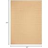 Martha Stewart x SAFAVIEH Area Rug Collection - 8' x 10', Natural Brown, Sisal & Jute, Farmhouse Style, Ideal for Living Room, Bedroom, Office, Dining Space (MSR9501A)