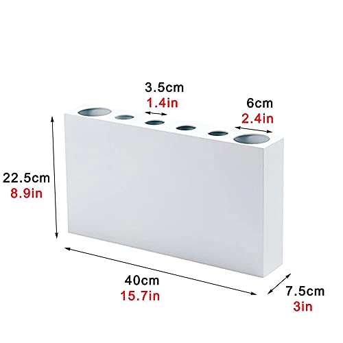 Porte-parapluie durable en métal blanc avec design peu encombrant