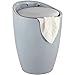 WENKO Tabouret Panier à linge, coffre à linge et tabouret salle de bain Candy, coussin amovible, Gris, 20 litres, Ø 36x50,5 cm