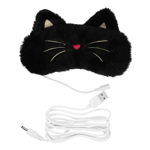 HONMEET Antifaz para Dormir con Calefacción USB Ajustable y Portátil Máscara Térmica para Aliviar Fatiga y Ojeras para Viajes y Descanso Casa