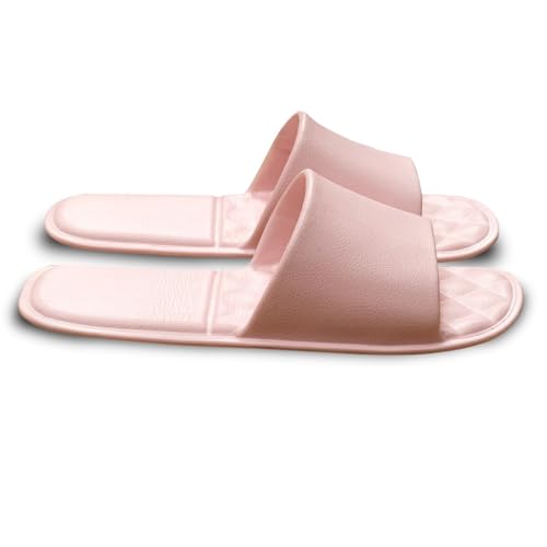 Foldable Travel Slippers with Satin Storage Bag, Non Slip Shower Shoes Lightweight Hotel Slippers Space Saving Business Trips Slippers for Women and Men