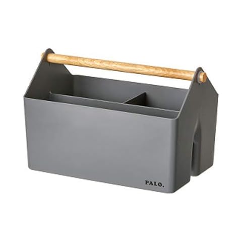 Litem Porta Deluxe - A Compact & Stackable Storage Unit for organizing Small Objects in Kitchen, Office, Kids Room (Grey, 11Wx6.7Dx7.2H) Cover