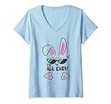 Photo Gallery donna funny big ears, coniglio carino con occhiali da sole i m all ears maglietta con collo a v Photo Gallery donna funny big ears, coniglio carino con occhiali da sole i m all ears maglietta con collo a v