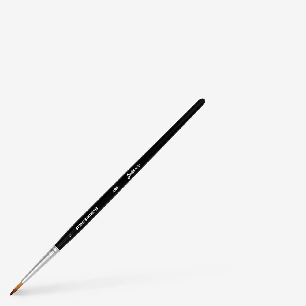 Jackson's Beige 3 Round Studio Synthetic Watercolour Brush