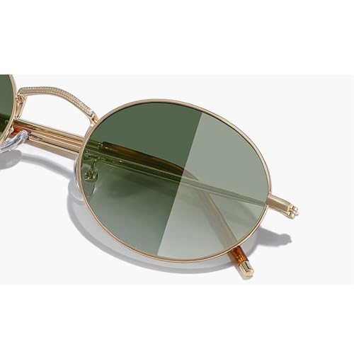 Small Frame Oval Punk Sunglasses Women Luxury Vintage Metal Driving Sun Glasses For Ladies Fashion Shades UV400 87074