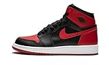 Nike Jungen Air Jordan 1 Retro High OG BG Basketballschuhe, Black (Schwarz/Uni-Rot-Weiß), 36 EU