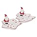 Juego de 2 platos decorativos de cerámica para galletas, galletas y todo tipo con figura de Papá Noel sentada, estrella y árbol de Navidad, 16 x 15 x 8 cm