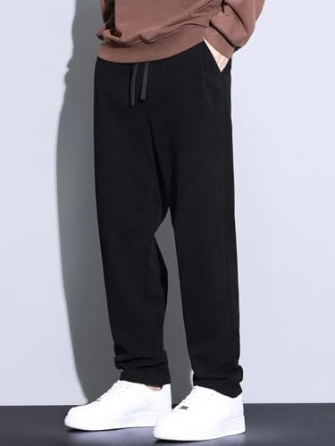 Autumn Drape Casual Pants Men Straight Loose Trousers2