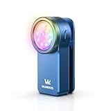 Wurkkos HD03 クリップライト LED軽量小型懐中電灯,680ルーメン,3つの光源,スポット/フラッドライトとRGBカラーライト, Type-C充電式,IPX6防水,射程180メートル,クリップオン 磁気犬 散歩防災 停電対策 作業用 ハンディライト緊急用 キャンプ-青