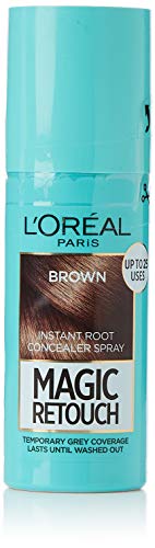 L Oreal Paris Magic Retouch Instant Root Touch Up Hair Dye, 75 ml, marrón, paquete de 3