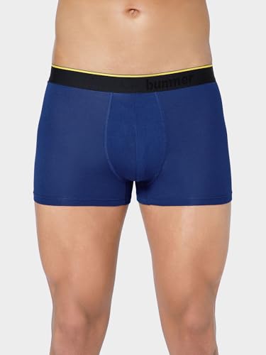 Image of Bummer Men's Finest Modal Underwear with Ultra Soft 4-Way Stretch Fabric for Ultimate Comfort - Anti-Bacterial & Breathable Solid Trunks Innerwear Combo Pack for Men