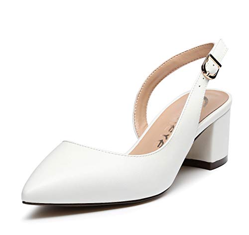 chunky slingback heels