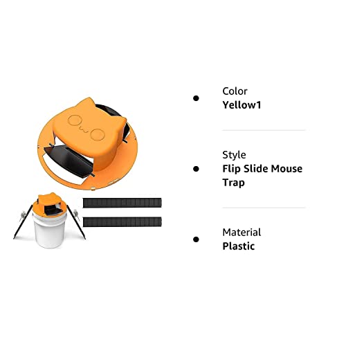 Mouse Trap Bucket Lid, Double Trap Door Style Bucket Mouse Traps Indoor Outdoor Humane Rat Trap, Chipmunk Trap, Mice Trap（5 Gallon Bucket Compatible #TOP7
