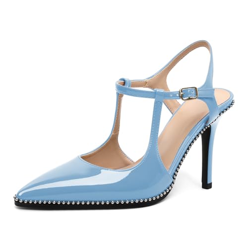 EDEFS Slingpumps Damen Stiletto High Heels Slingback 9 cm Spitze...