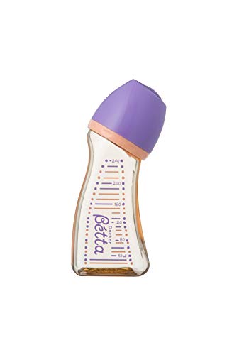 ベッタ (Betta) ドクター 哺乳びん ブレイン 広口 WS2 パープル 240ml 0か月~ PPSU製 240ml