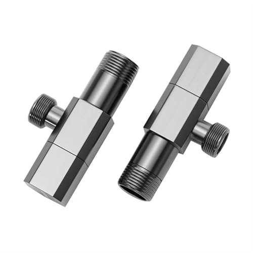 Vanne d'angle G1/2 en laiton avec sortie unique anti-fuite pour WC - 3