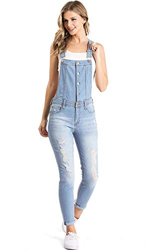 Celebrity Pink Women's Juniors Classic Skinny Leg Overalls (S, Erasmus LDN)