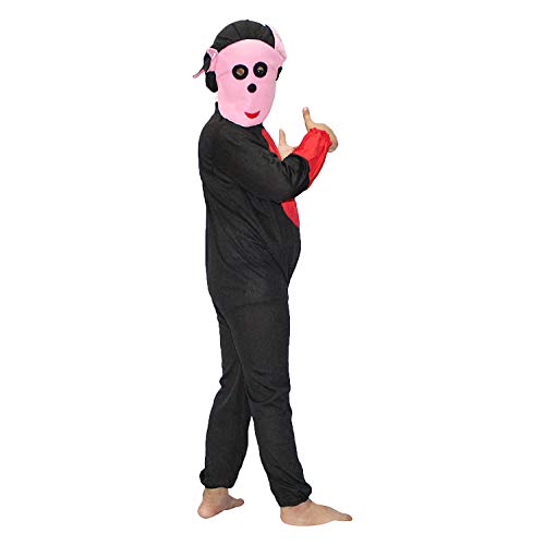 Image of Kaku Fancy Dresses Polyester Cartoon Costume -Black, 3-4 Years, For Boys & Girls