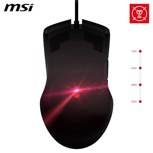 FORGE GM300 Gaming Mouse – Sensore ottico 7200 DPI, design simmetrico, switch da oltre 10M di clic, 7 pulsanti, latenza 8 ms, RGB LED, 118 g – Cablato - Mouse gaming - Immagine 5