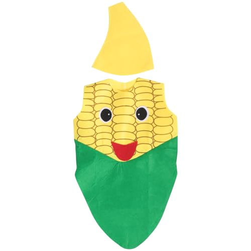 ORFOFE Disfraz de Verduras para Niño y Niña, Disfraz de Frutas y Verduras para Carnaval y Cosplay, Hecho de Tela No Tejida, 1 Set para Niños