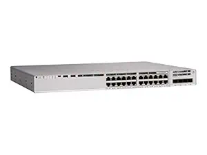 CISCO Catalyst 9200 C9200L-24P-4G Layer 3 Switch - 24 X Gigabit Ethernet Network, 4 X Gigabit Ethernet Uplink - Manageable - Twisted Pair, Optical Fiber - Modular - 3 Layer Supported