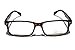 Casual Fashion Horned Rim Rectangular Frame Clear Lens Eye Glasses (Tortoise)
