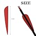 KURUGEILI 60PK 4 inch Plastic Arrow Fletching Arrow Vane TPU Fletchings for DIY Arrow Archery Bow