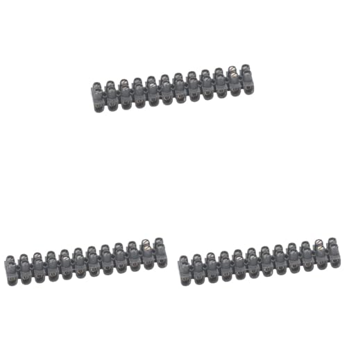 Legrand - Borne de raccordement Nylbloc 12 plots de 2,5mm² - 24A - noir (Lot de 3)