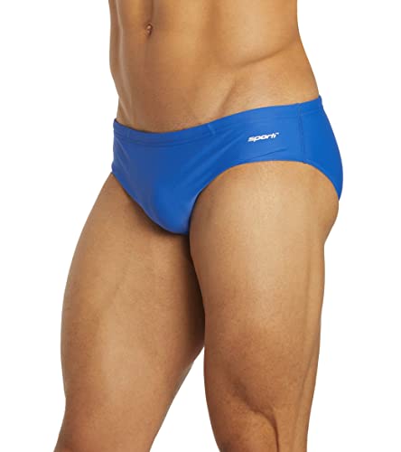 Sporti Solid Swim Brief Swimsuit - Royal - 26 #TOP6