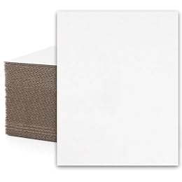 Mat Board Center, 50 Pack 11x14 Inch Corrugated Cardboard Sheets