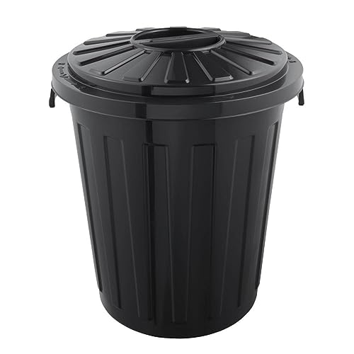 keeeper Maxi-Tonne mit Deckel, Polypropylen, 23 l, 36 x 42 x 36 cm, Mats, Graphit-Grau