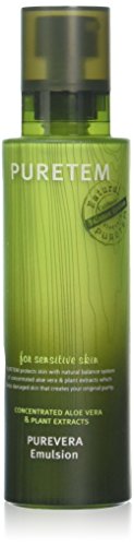 Puretem Purevera Facial Skin Emulsion Lotion (100% Organic Aloe Vera) 130ml, 130 ml (Pack of 1)