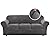 H.VERSAILTEX Modern Velvet Plush 4 Piece High Stretch Sofa Slipcover Strap Sofa Cover Furniture Protector Form Fit Luxury Thick Velvet Sofa Cover for 3 Cushion Couch, Machine Washable(Sofa,Gray)