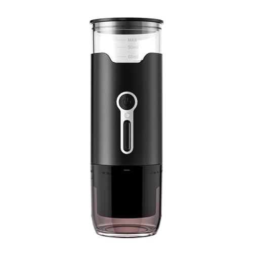 QOXEZY Cafetera espresso portátil de 20 bar con USB recargable para el hogar, camping, viajes, oficina, color negro