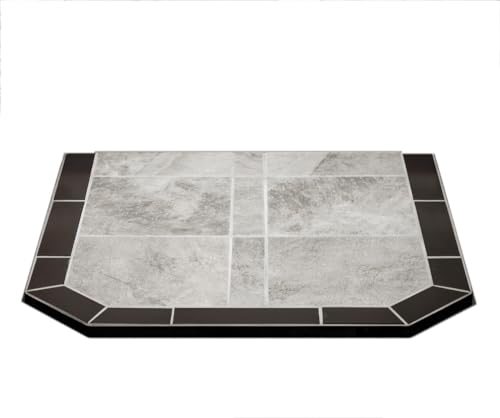 Comfortbilt Flatwall Hearth Pad for Pellet Stove or Wood Stove in Winter Shadow