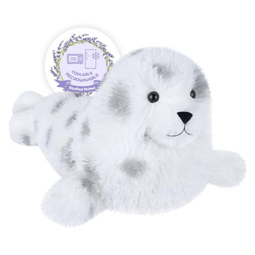 Image of SuzziPals Heatable and Coolable Seal Stuffed Animals，Microwavable Stuffed Animal Heating Pads for Soothing & Relaxation, Lavender Chubby Seal Plushie for Easing Fatigue, Seals Gifts for Kids Aldults