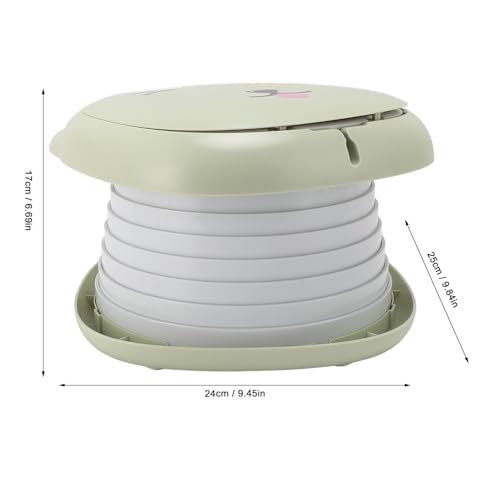 Image of TOPINCN Children Travel Toilet Seat, Portable Foldable Potty Seat with Storage Bag, for Car Driving Camping Travel Toddler Portable Potty Trainer (Green)