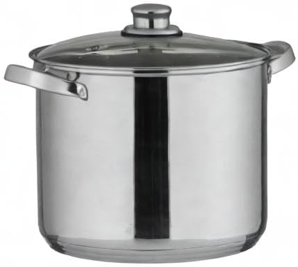 Axentia Universal Pot, Stainless Steel, Stainless Steel, Silver, 10 Liter Volumen